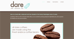 Desktop Screenshot of darecafe.co.uk