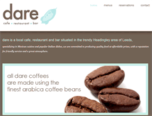 Tablet Screenshot of darecafe.co.uk